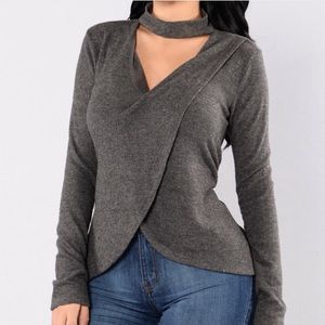 FASHION NOVA Grey sweater